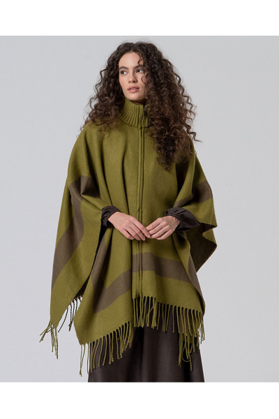 Poncho με κρόσσια