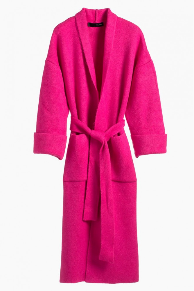 Παλτοζακέτα Oversized Fuchsia